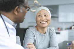 Doctor talking to a patient